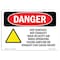 Signmission OSHA Danger Sign, Hot Surface! Hot Exhaust! High, 10in X 7in Decal, 10" W, 7" H, Landscape OS-DS-D-710-L-2185 - alternate 1